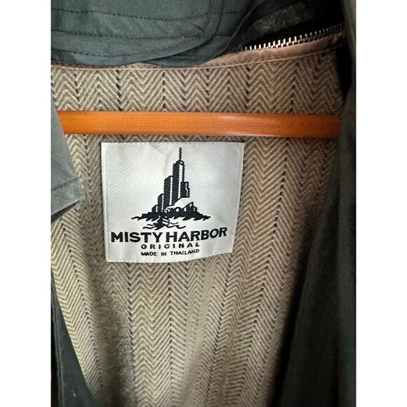 Vintage Womens Trench Coat Size 8  Grey Lined Classic Style Midi Classic - Picture 3 of 16